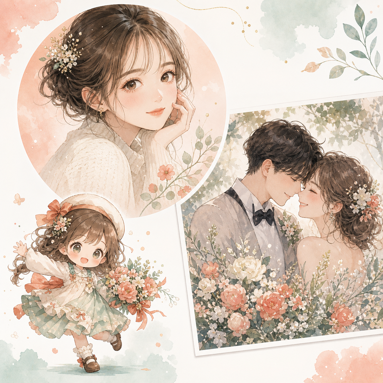 個人イラストレーターLPサンプルの画像